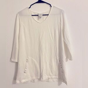 Chico's Weekends White Sweater Top